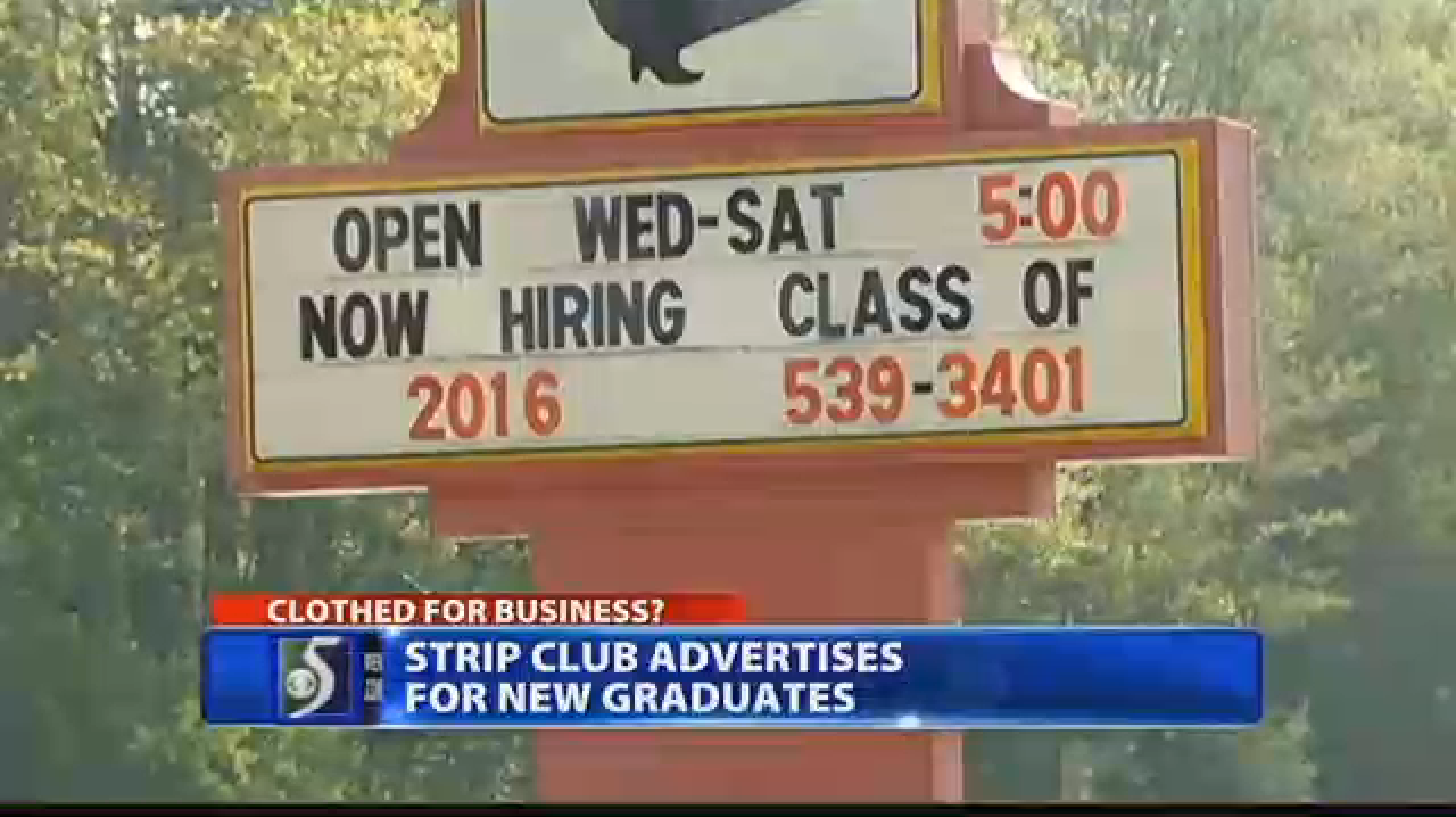 This strip club's sign has drawn outrage in Michigan and on the internet (WNEM TV 5)