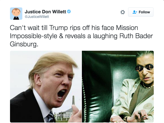 (Twitter via Don Willett, a justice on the Texas Supreme Court who was included in Trump's Wednesday list of potential nominees)