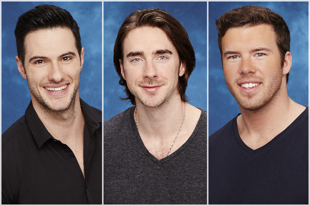 "The Bachelorette" contestants Daniel, Brandon and Will (ABC)