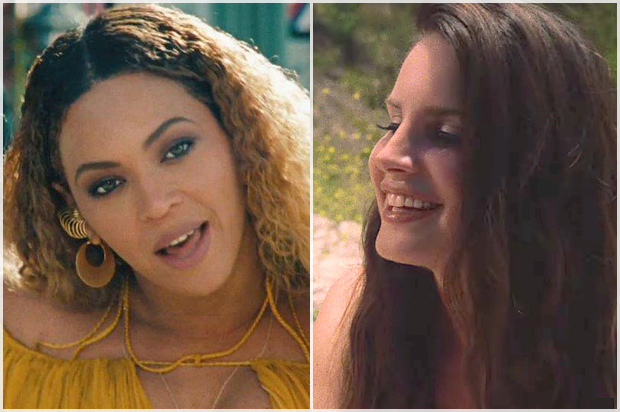 Beyoncé in "Lemonade," Lana Del Rey in "Freak"