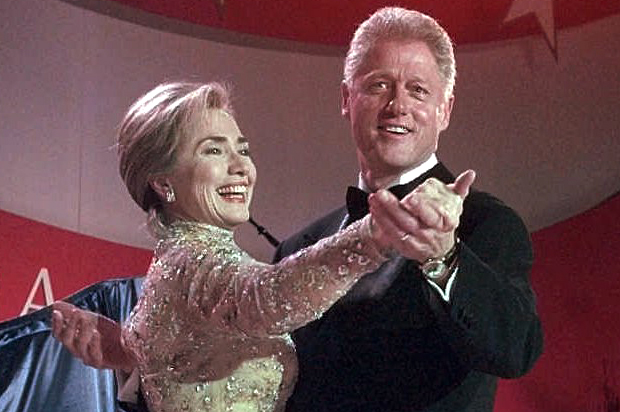 Hillary and Bill Clinton, Jan. 20, 1997. (AP/J. Scott Applewhite)