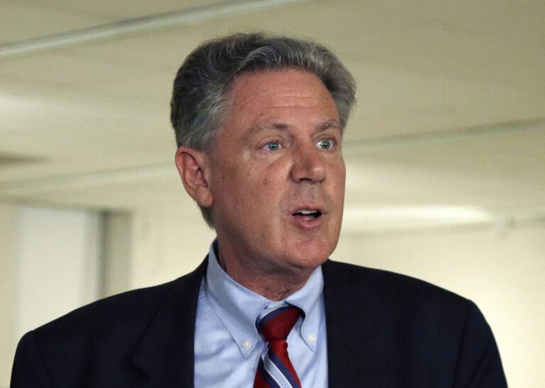 FILE - In this June 10, 2013 file photo, Rep. Frank Pallone, Jr. speaks in Trenton, N.J.    (AP Photo/Mel Evans, File) (AP)