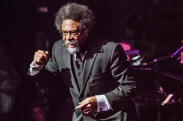 Cornel West performing in "The Cornel West Concerto" on Saturday, May 21, 2016 at the Apollo Theater in New York City (David Garten/Apollo Theater)