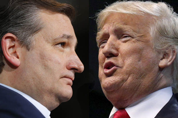 Ted Cruz, Donald Trump (Reuters/Brendan McDermid/Aaron P. Bernstein//Photo montage by Salon)
