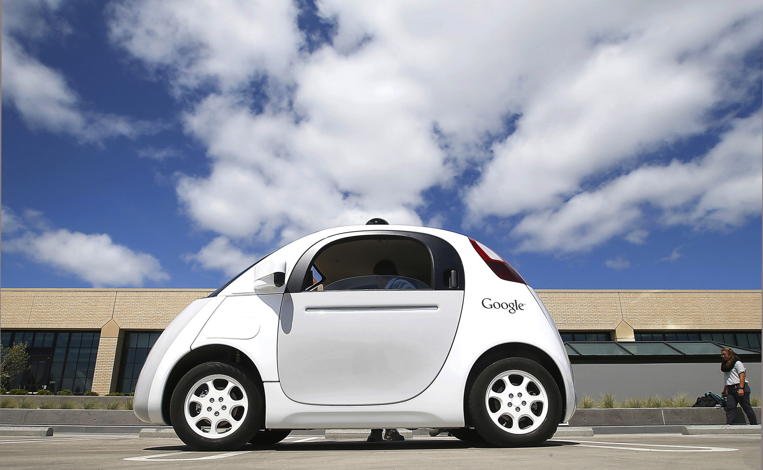 FILE - This May 13, 2015, file photo, shows Google's self-driving car during a demonstration at the Google campus in Mountain View, Calif. The U.S. auto industry's home state of Michigan is preparing for the advent of self-driving cars by pushing legislation to allow for public sales and operation _ a significant expansion beyond an existing law that sanctions autonomous vehicles for testing only. (AP Photo/Tony Avelar, File) (AP)