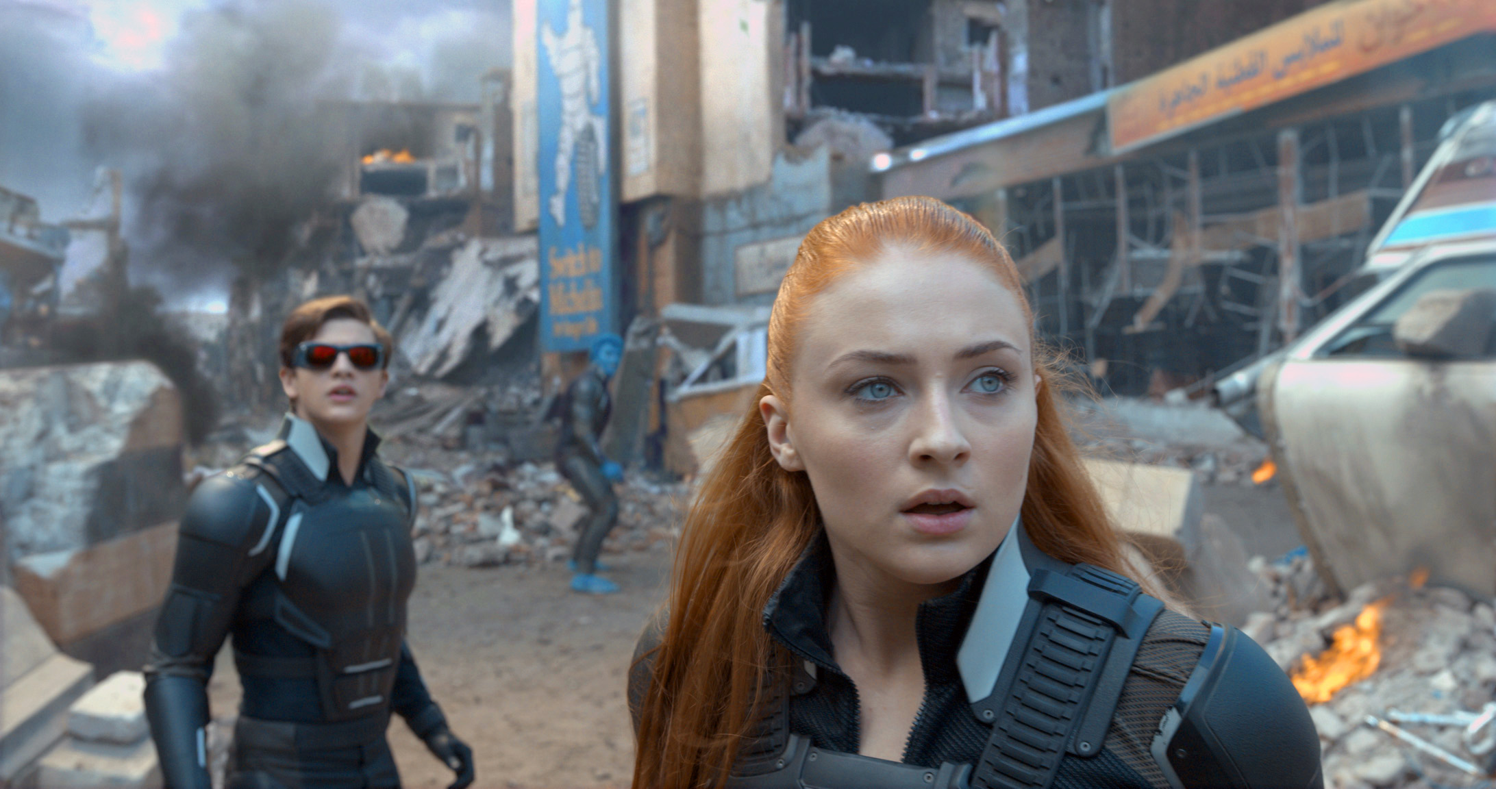 FILE - In this image released by Twentieth Century Fox, Tye Sheridan, left, and Sophie Turner appear in a scene from, "X-Men: Apocalypse." (Twentieth Century Fox via AP, File) (AP)