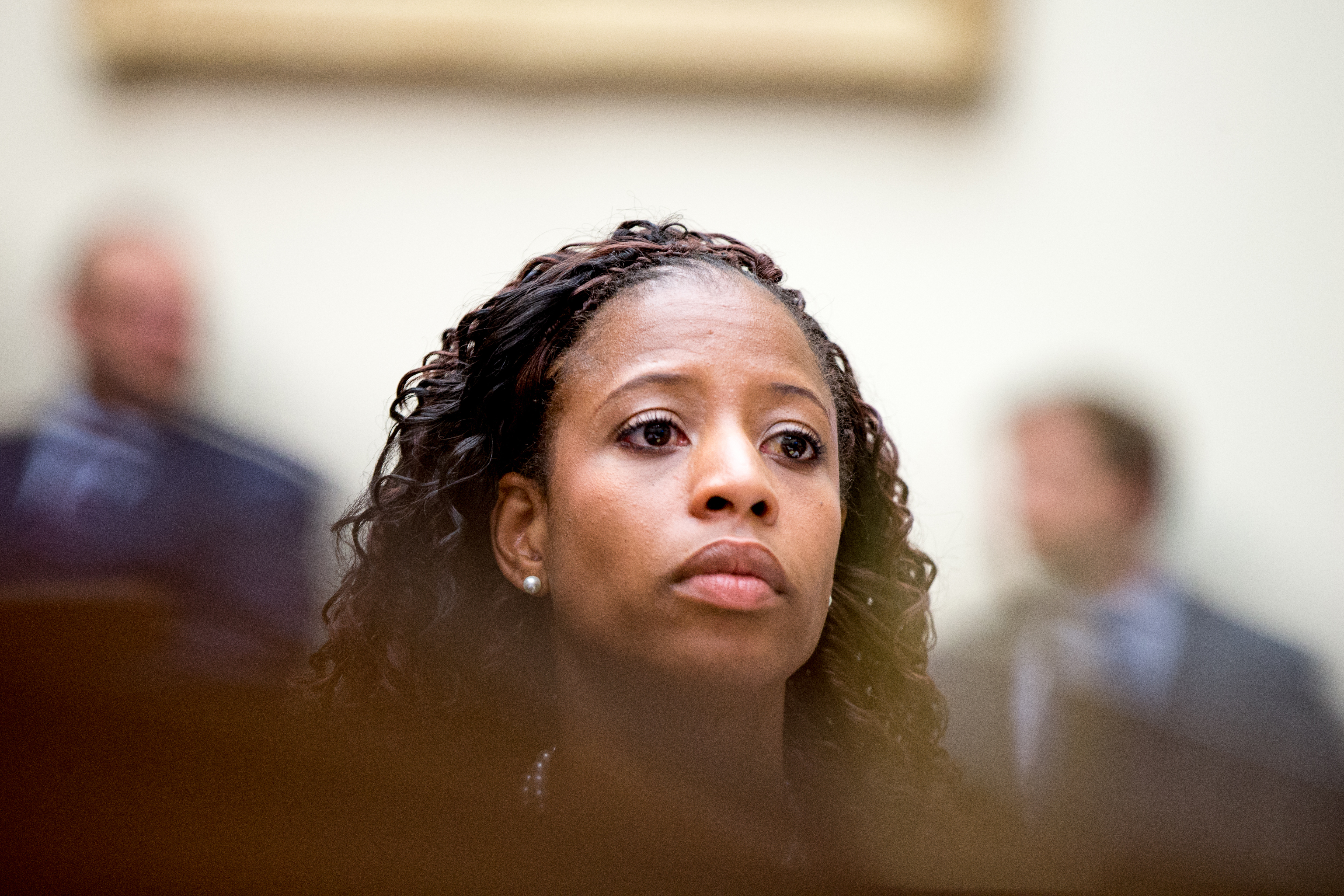 FILE - In this June 17, 2015 file photo, Rep. Mia Love, R-Utah is seen on Capitol Hill in Washington.  (AP Photo/Andrew Harnik, File) (AP)