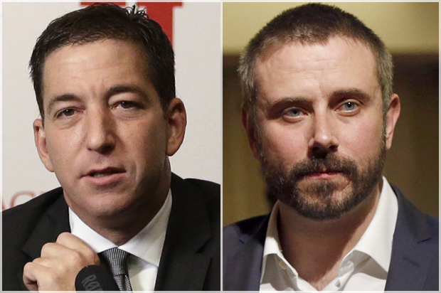 Glenn Greenwald, Jeremy Scahill (AP/Rick Bowmer/Reuters/Mario Anzuoni)