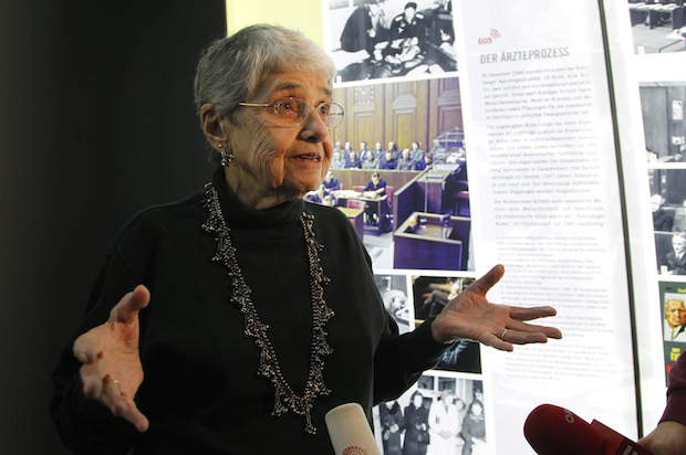 Hedy Epstein in the Nuremberg's Palace of Justice on November 20, 2010 (Reuters/Michaela Rehle)