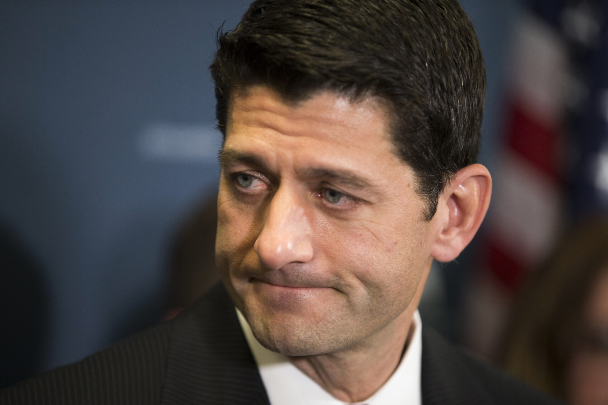House Speaker Paul Ryan of Wis. pauses during a news conference on Capitol Hill in Washington, Wednesday, May 11, 2016. (AP Photo/Evan Vucci) (AP)