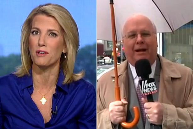 Laura Ingraham, Karl Rove (Credit: Fox News)
