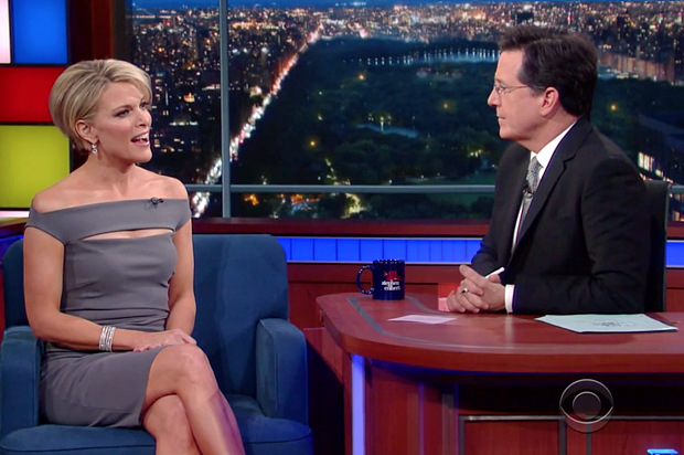 Megyn Kelly on "The Late Show with Stephen Colbert" (CBS)