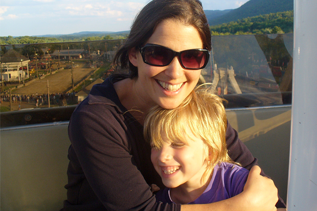 A photo of the author with her son.
