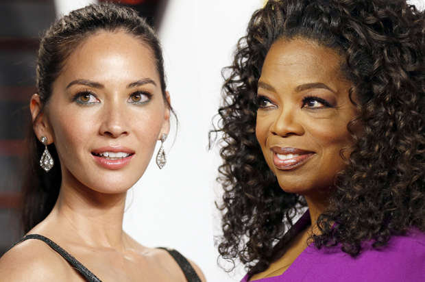 Olivia Munn, Oprah Winfrey (Reuters/Mario Anzuoni)