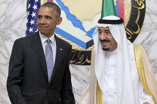 Barack Obama and Saudi Arabia's King Salman, April 21, 2016. (AP/Carolyn Kaster)
