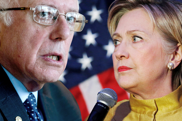 Bernie Sanders, Hillary Clinton (AP/Mary Altaffer/Reuters/Jim Bourg/Photo montage by Salon)