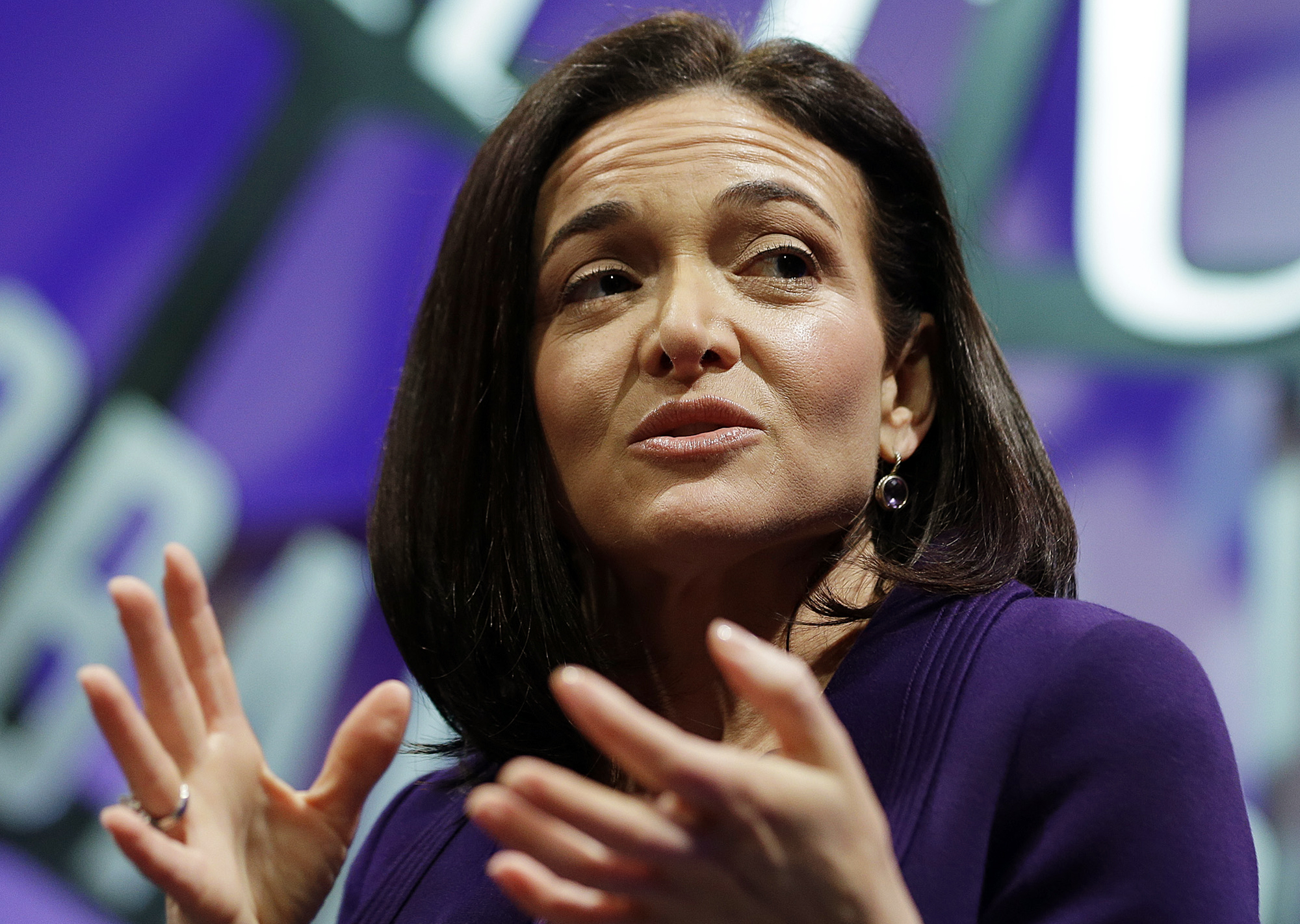 FILE - In this Nov. 3, 2015, file photo, Facebook chief operating officer Sheryl Sandberg speaks during a forum in San Francisco. . (AP Photo/Eric Risberg, File) (AP)