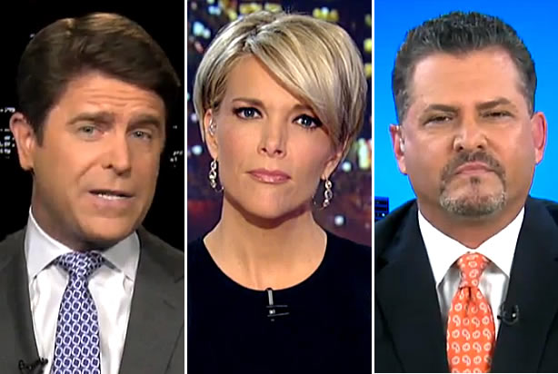 Brad Thor, Megyn Kelly, David Wohl (Credit: Fox News)
