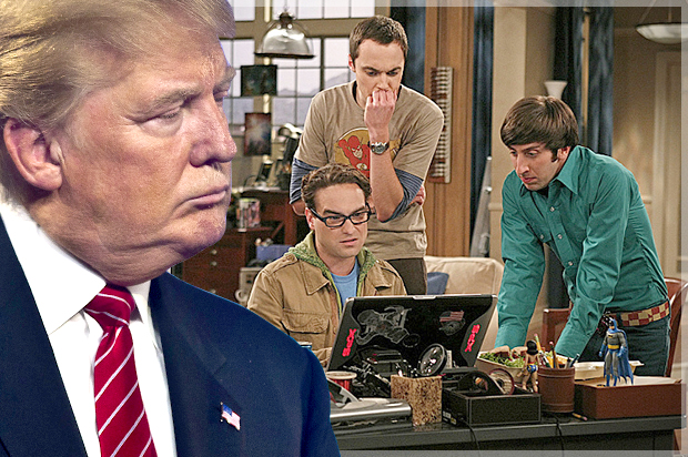 Donald Trump; "The Big Bang Theory" (Reuters/L.E. Baskow/CBS/Salon)