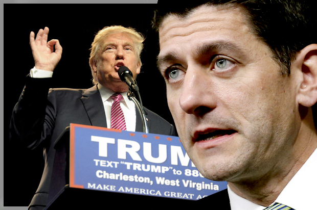 Donald Trump, Paul Ryan (Reuters/Chris Tilley/Jonathan Ernst/Photo montage by Salon)