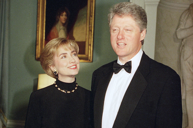 Hillary Clinton, Bill Clinton, April 11, 1994. (AP/Marcy Nighswander)
