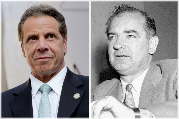 Andrew Cuomo, Joseph McCarthy (AP/Richard Drew/William J. Smith)