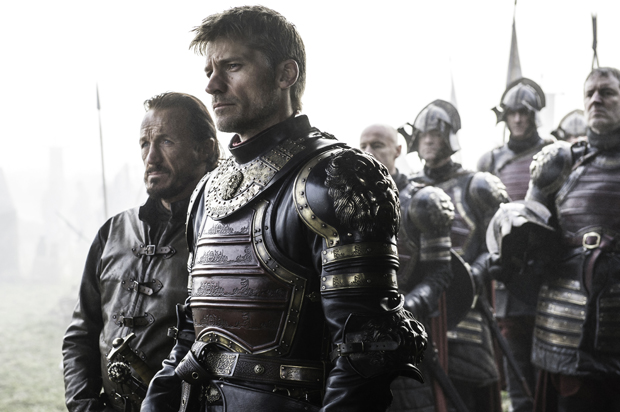 Jerome Flynn and Nikolaj Coster-Waldau in "Game of Thrones" (HBO)