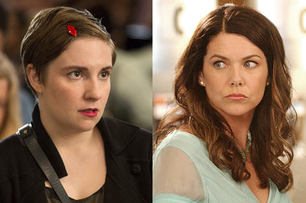 Lena Dunham in "Girls," Lauren Graham in "Gilmore Girls"