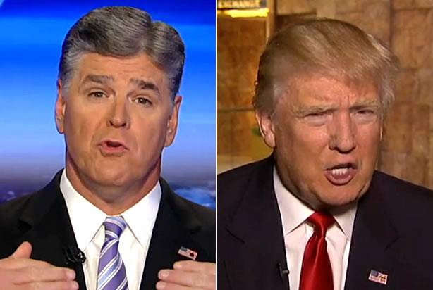 Sean Hannity, Donald Trump (Credit: Fox News)