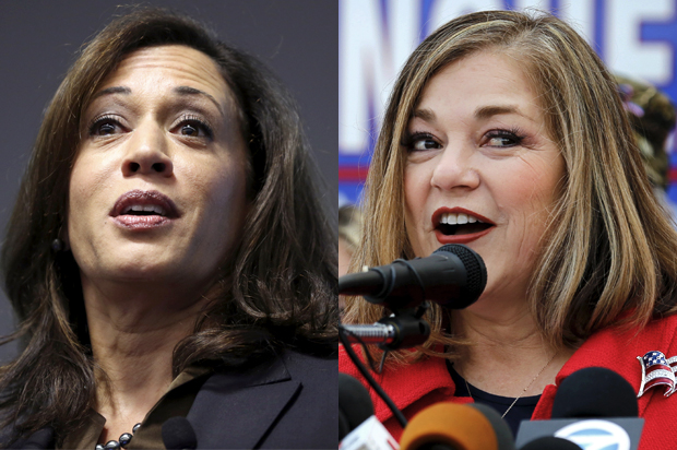 Kamala Harris, Loretta Sanchez (Reuters/Robert Galbraith/Mike Blake)
