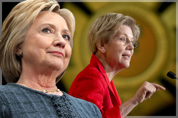 Hillary Clinton, Elizabeth Warren (Reuters/Brian Snyder/AP/Pablo Martinez Monsivais/Photo montage by Salon)
