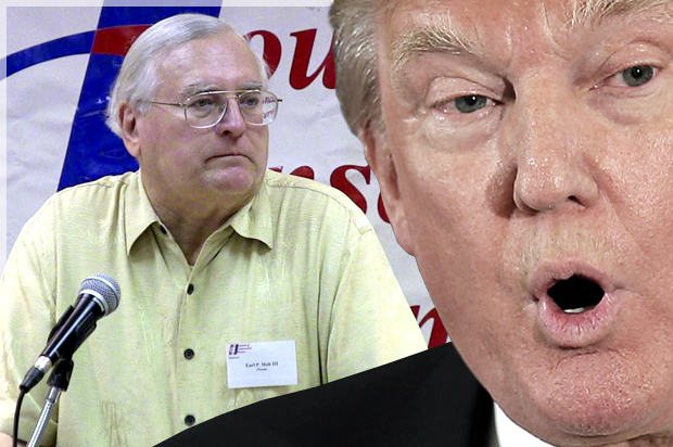 Earl Holt, Donald Trump (cofcc.org/Reuters/Brian Snyder/Photo montage by Salon)