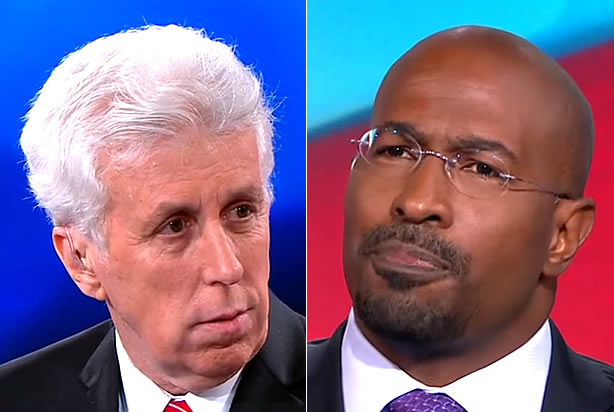 Jeffrey Lord, Van Jones (Credit: CNN)