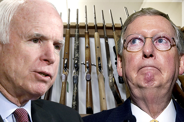 John McCain, Mitch McConnell (AP/Reuters/Jonathan Ernst/Manuel Balce Ceneta/Lucy Nicholson/Photo montage by Salon)