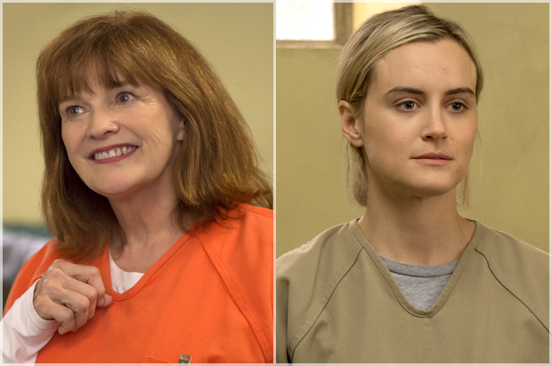 Blair Brown; Taylor Schilling in "Orange Is the New Black" (Netflix/Jojo Whilden)