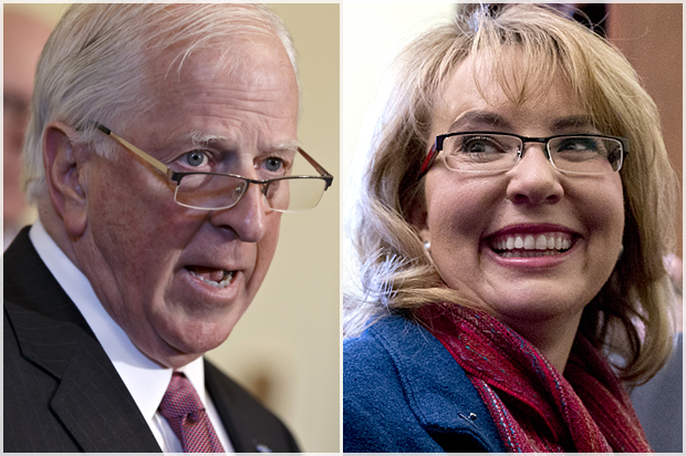 Mike Thompson, Gabby Giffords (AP/J. Scott Applewhite/Carolyn Kaster)