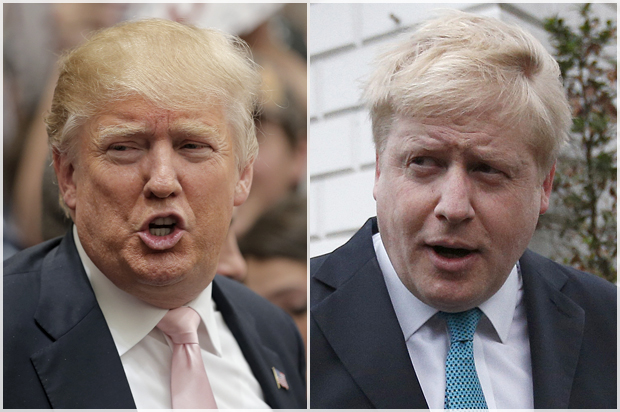 Donald Trump, Boris Johnson (Reuters/Chris Keane/Peter Nicholls)
