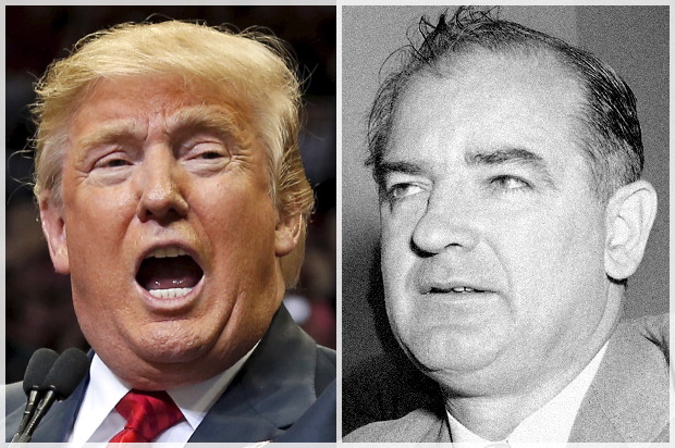 Donald Trump, Joseph McCarthy (Reuters/Mike Carlson/AP/William J. Smith)
