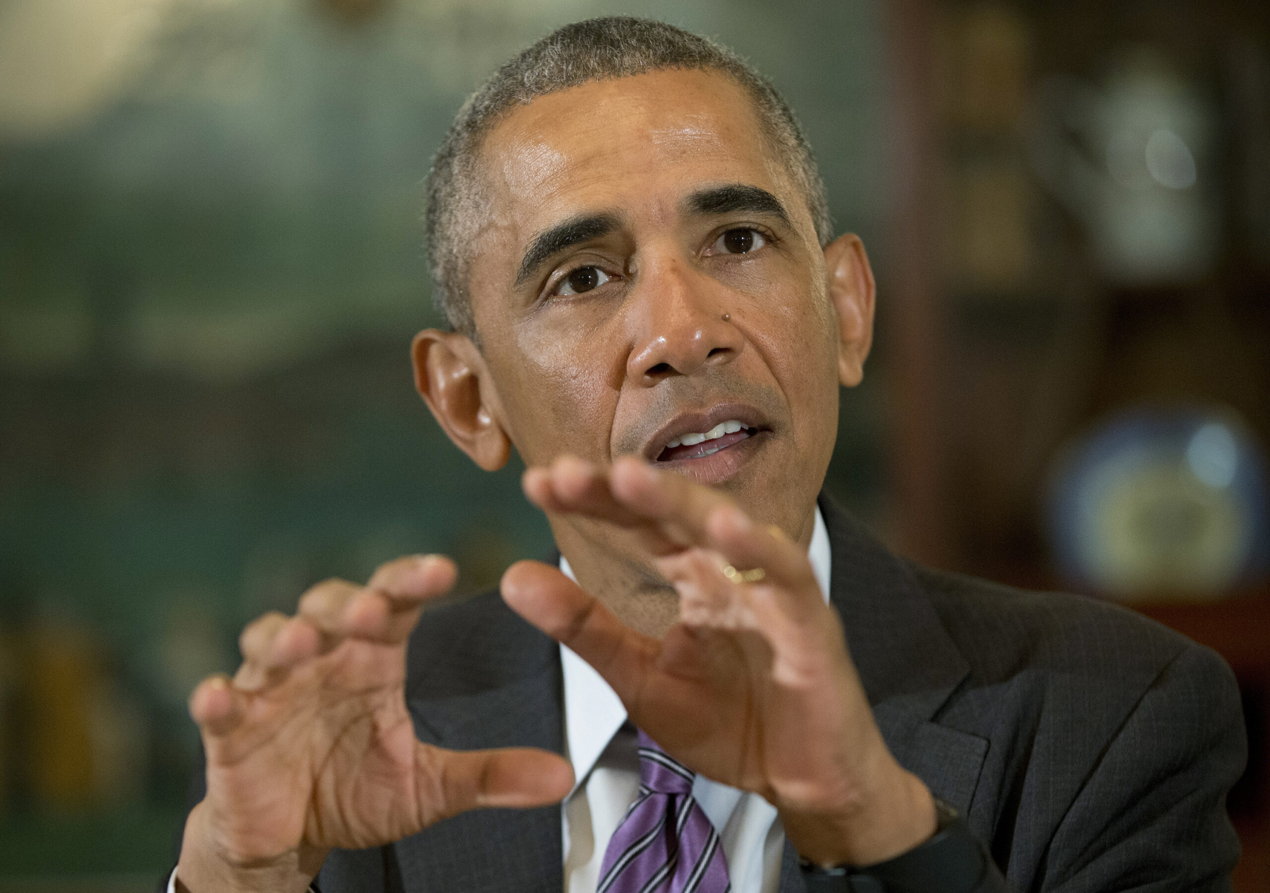 FILE - In this file photo dated  Thursday, June 9, 2016 President Barack Obama speaks in the Diplomatic Room of the White House in Washington, Thursday, June 9, 2016. The world was a more peaceful place when Obama was sworn into office pledged to “aggressively pursue” a global ban on nuclear arms tests, but as his term winds down, a working test-ban treaty remains a dream. (AP Photo/Pablo Martinez Monsivais, FILE) (AP)