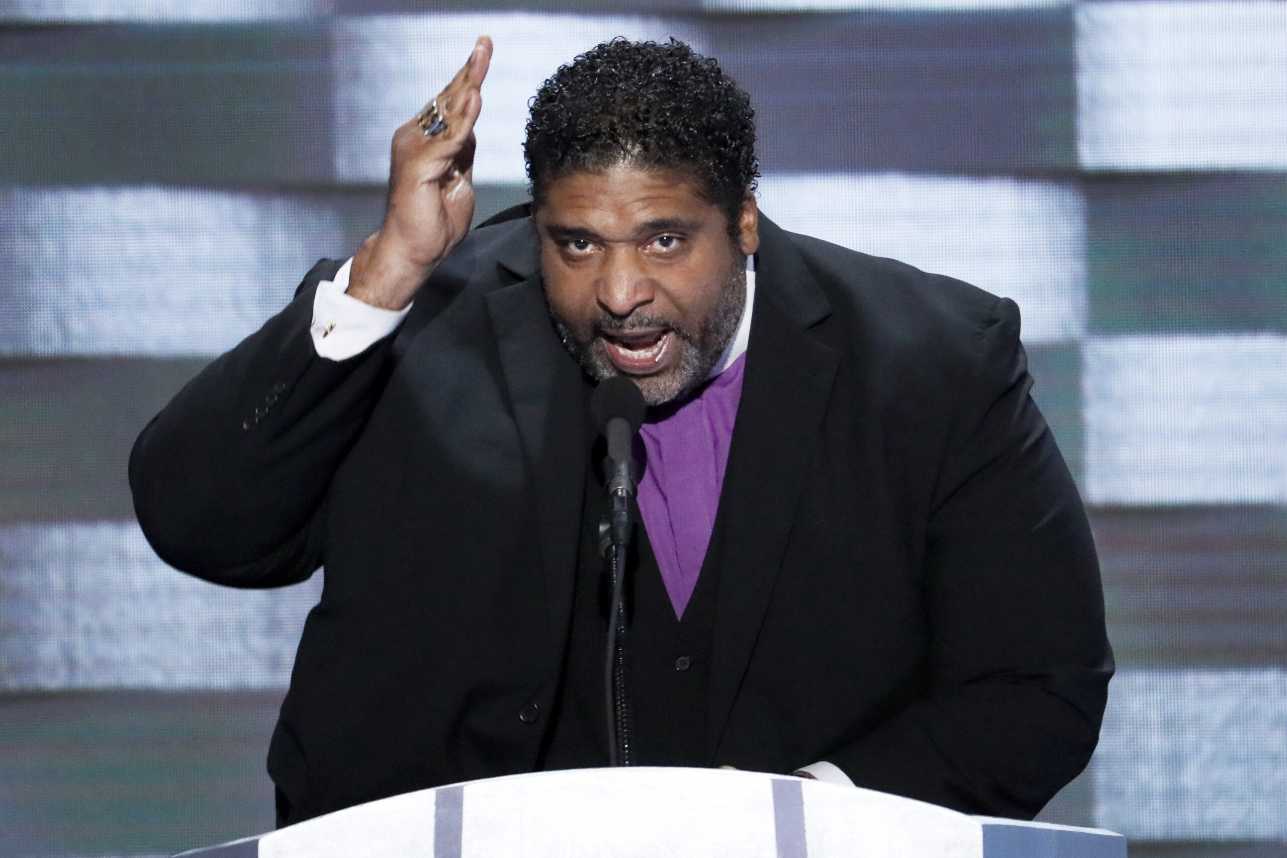 Rev. William Barber speaks during the final day of the Democratic National Convention in Philadelphia , Thursday, July 28, 2016. (AP Photo/J. Scott Applewhite)