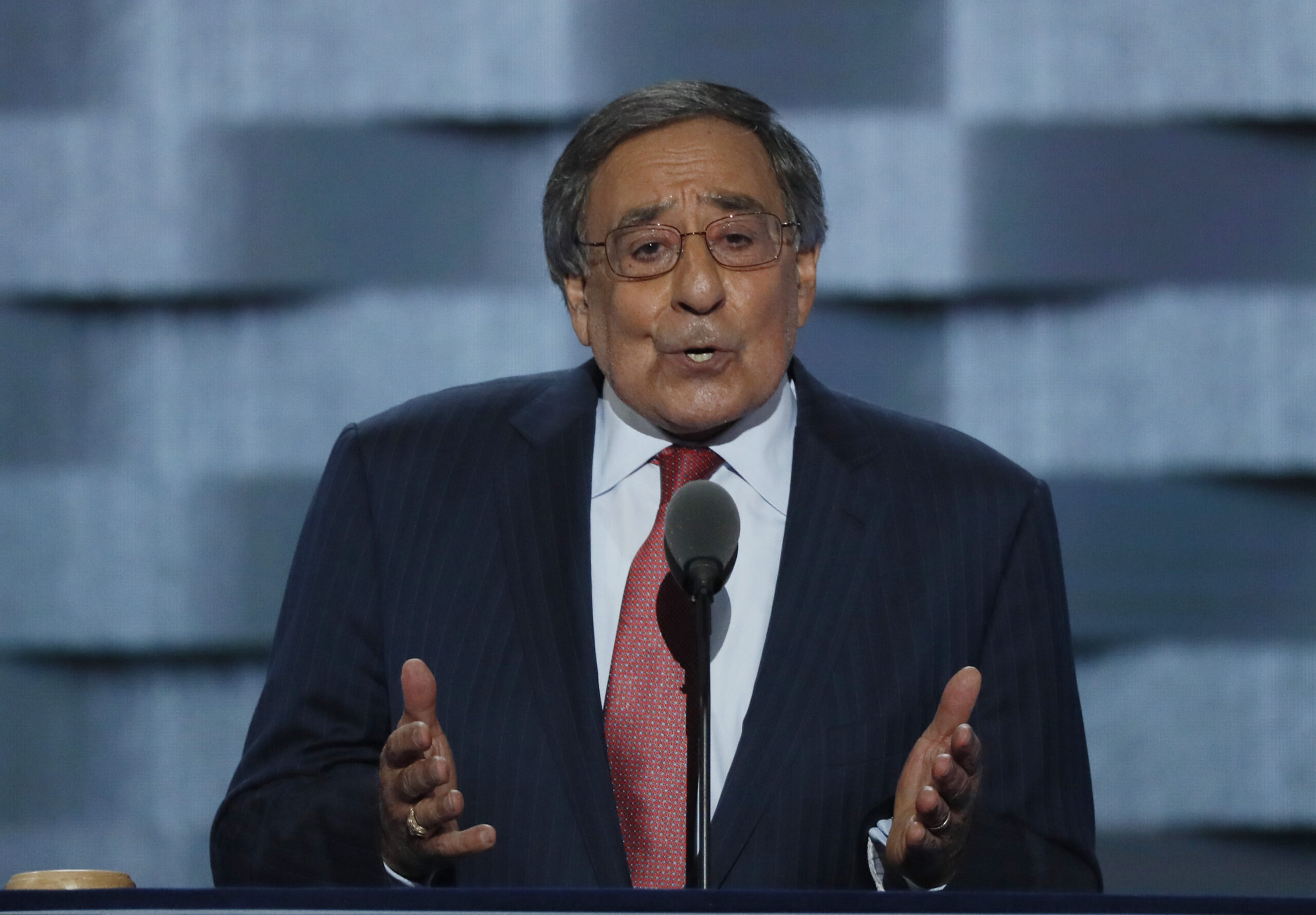 Former U.S. Congressman and Secretary of Defense Leon Panetta speaks on the third day of the Democratic National Convention in Philadelphia, Pennsylvania, U.S. July 27, 2016. REUTERS/Mike Segar - RTSJZPJ (Reuters)