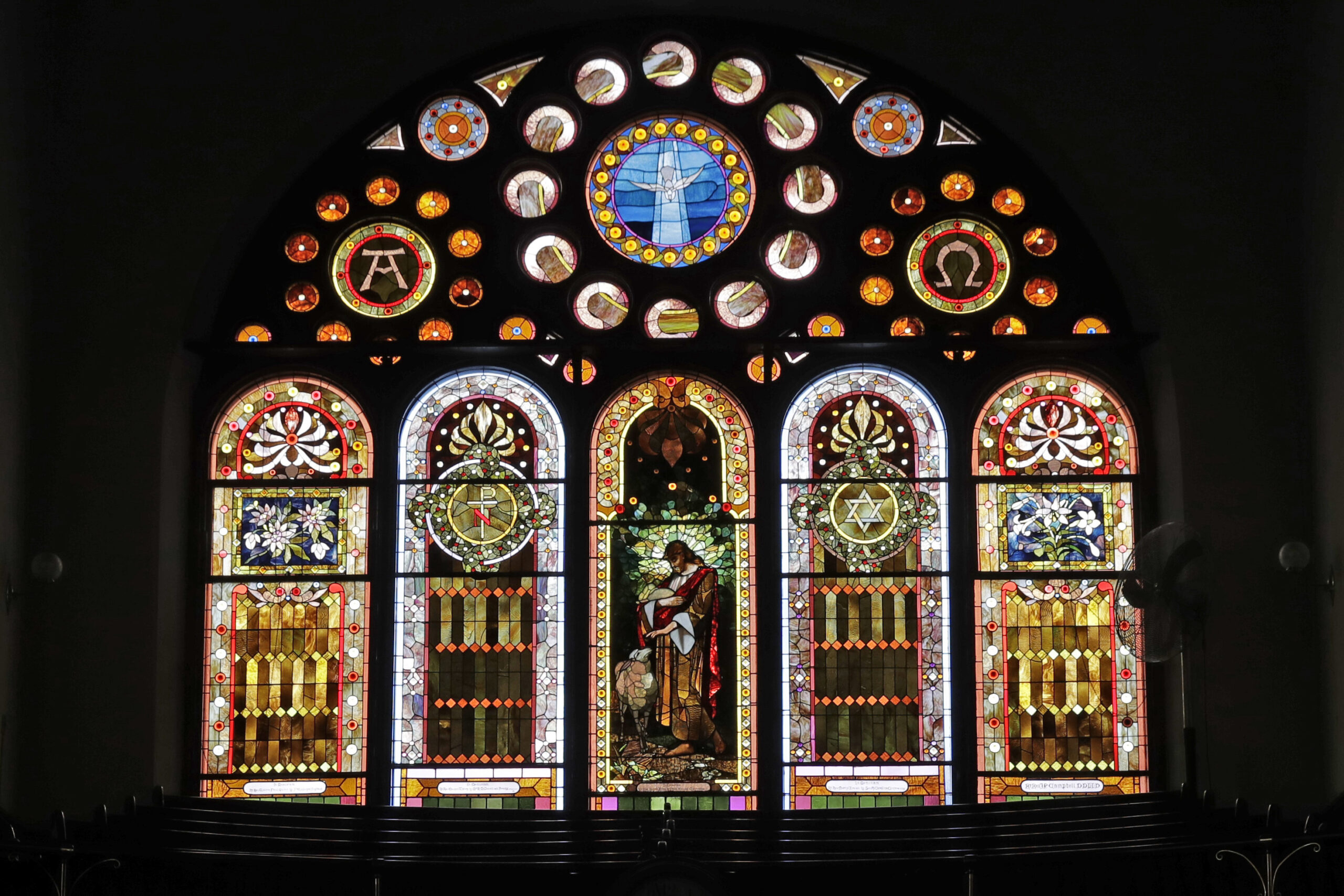 A stained glass window adorns Mother Bethel African Methodist Episcopal Church in Philadelphia, Wednesday, July 6, 2016. The church marks its 200th anniversary in the city where it was founded by a former slave. (AP Photo/Matt Rourke) (AP)