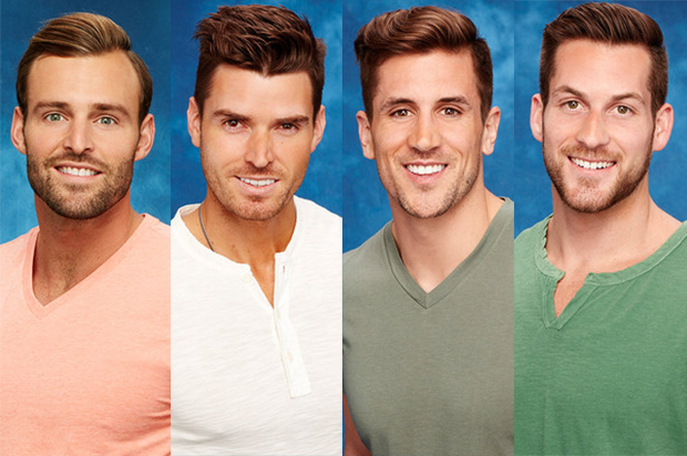"The Bachelorette" contestants Robby, Luke, Jordan and Chase. (ABC)