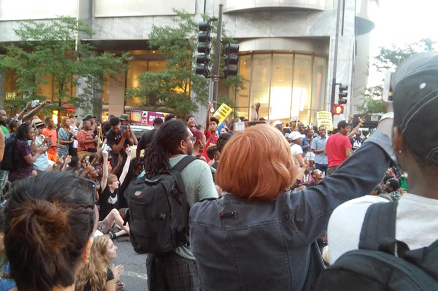 Black Lives Matter Rally, Chicago IL, July 9, 2016. (Chauncey DeVega)