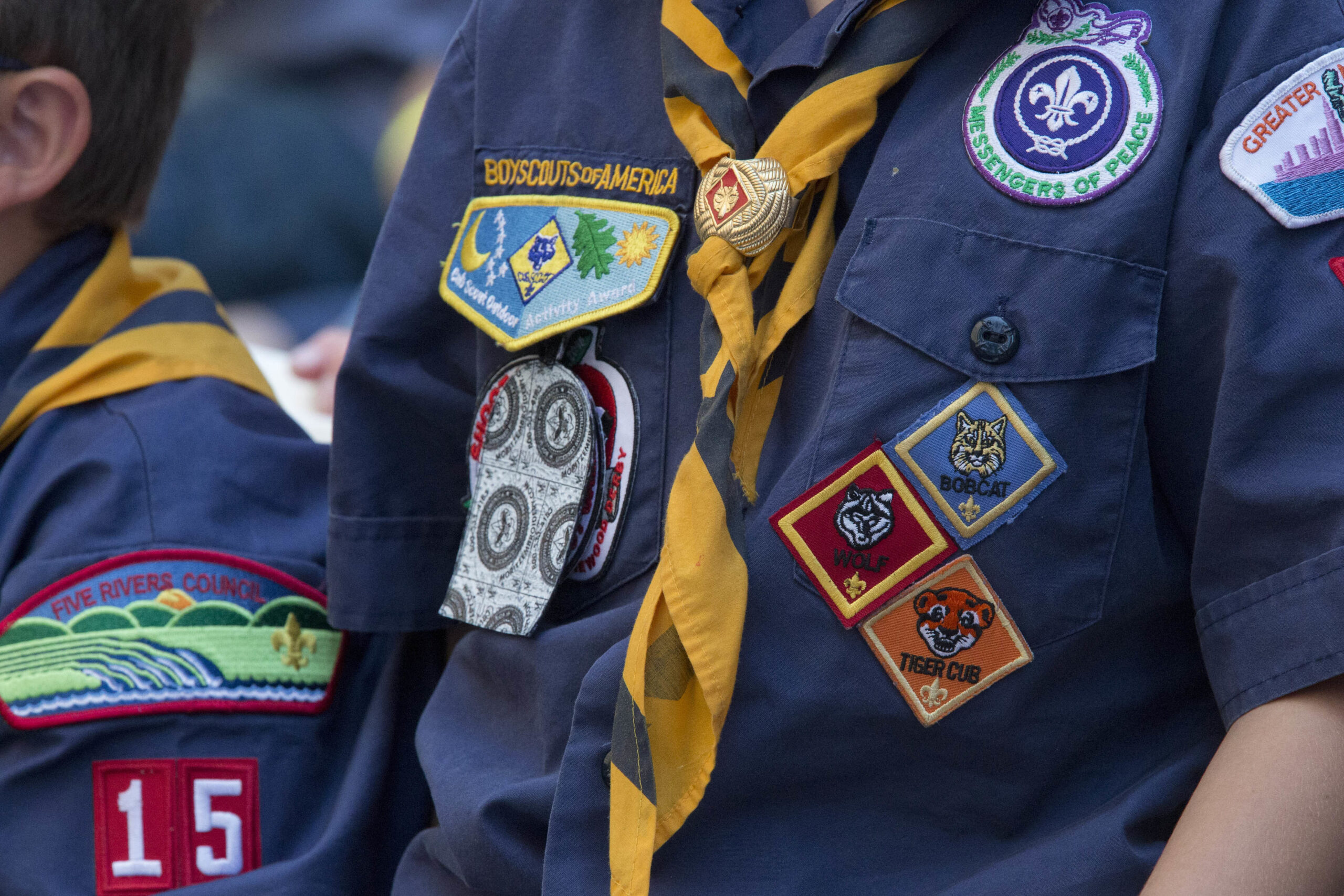 In this Saturday, June 25, 2016 photo, Cub Scouts watch a race during the Second Annual World Championship Pinewood Derby in New York's Times Square. (AP)