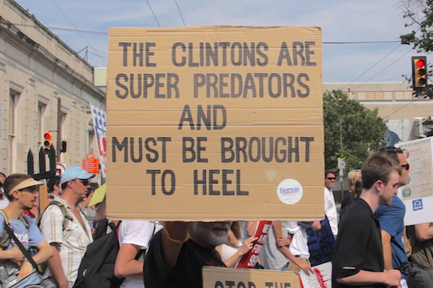 Pro-Bernie Sanders protests at the Democratic National Convention in Philadelphia (Salon/Ben Norton)