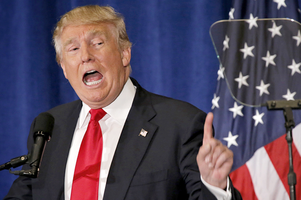 Donald Trump delivers a speech in Virginia Beach, July 11, 2016. (AP/Steve Helber)