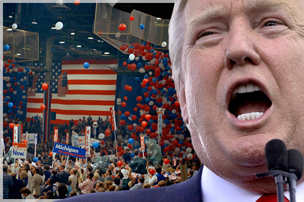 Donald Trump; The 1972 Republican National Convention in Miami. (AP/Carolyn Kaster/Photo montage by Salon)