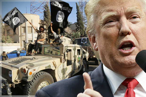 Donald Trump (AP/Chris Carlson/Zuheir Saade/Photo montage by Salon)