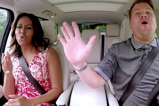 Michelle Obama on "The Late Late Show with James Corden" (CBS)